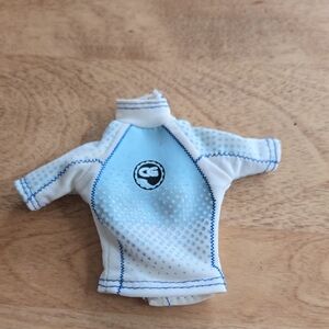 1/5$ 4/15$ 6/20$ Barbie Swim Rashguard - Light Blue and White